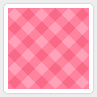 Pink Plaid Sticker